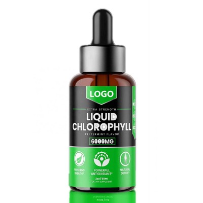 Liquid Chlorophyll Drops For Water Mint Flavored 50mg,Natural,Best Herbal Supplements Drink Concentrate Liquid Drips