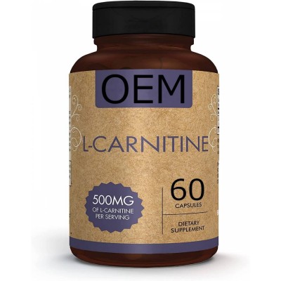 Customized Logo Best Selling L-carnitine Tartrate 500 Mg Slimming For Energy Production From Fats