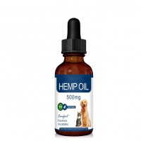 Private Label Dog Cat Dedicated Pure Natural Organic Hemp Seed Extract CBD Hemp Oil  For Pets