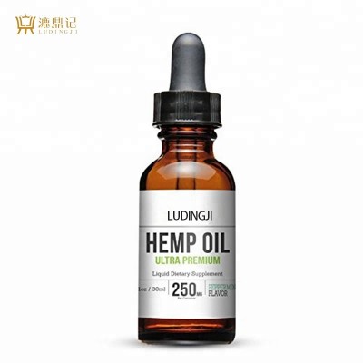 Customized label and box of organic Hemp Oil Premium Hemp Extract Oil CBD Oil Full Spectrum 30ml