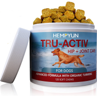 Hempyun-Organic Dog Hip and Joint Supplement Glucosamine for Dogs for Reduce Discomfort & Improve Mobility